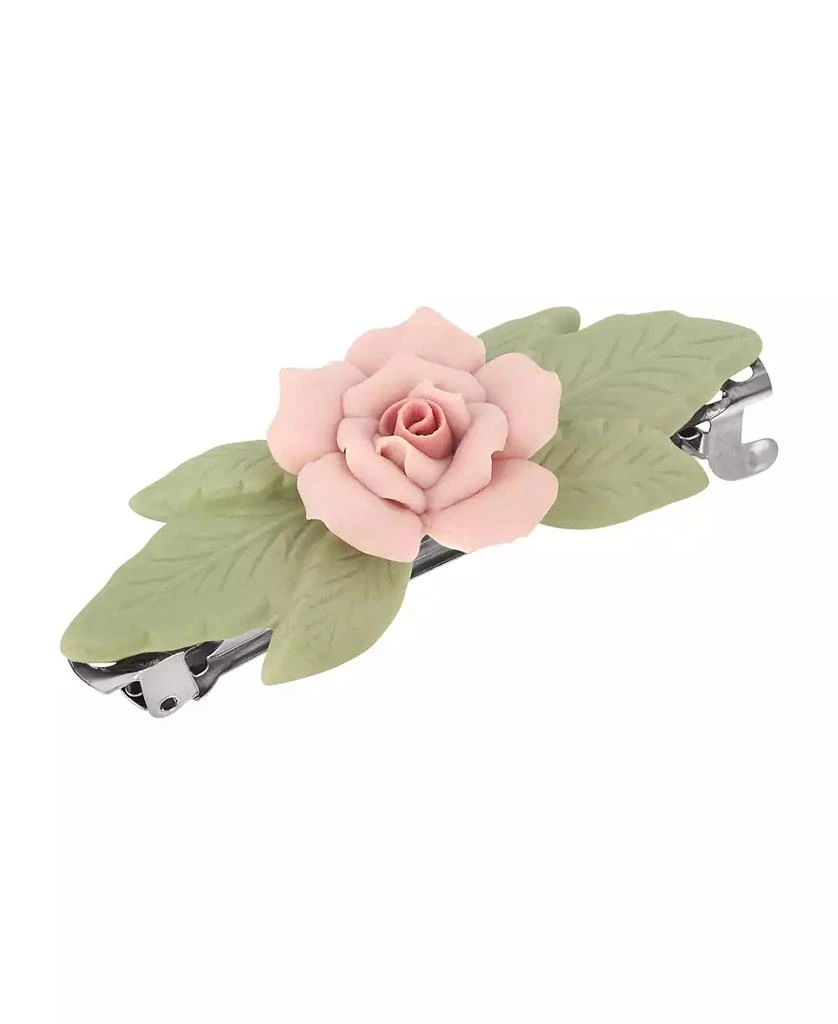 商品2028|Women's Silver-Tone Genuine Porcelain French Hair Barrette,价格¥261,第1张图片