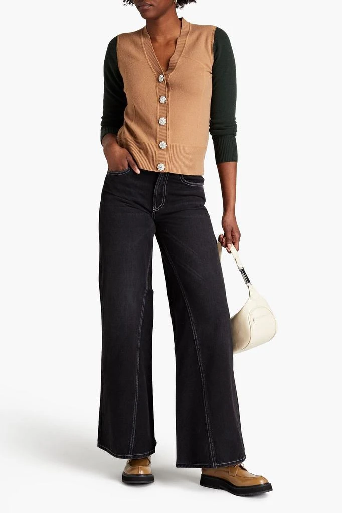 商品Ganni|High-rise wide-leg jeans,价格¥708,第2张图片详细描述