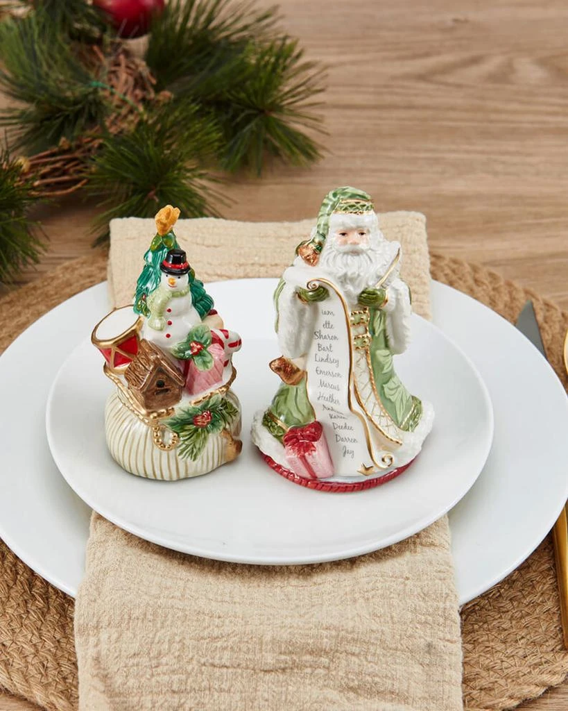 商品Fitz and Floyd|Holiday Home Green Salt & Pepper Set,价格¥388,第1张图片