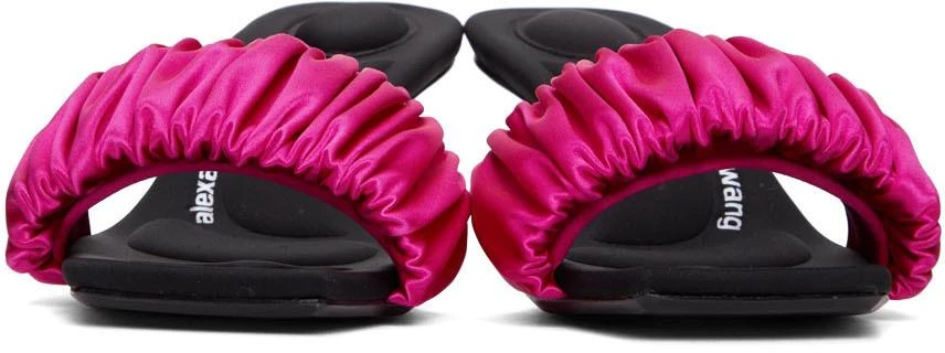 商品Alexander Wang|Pink Scrunchie Jessie Heeled Sandals,价格¥1887,第2张图片详细描述
