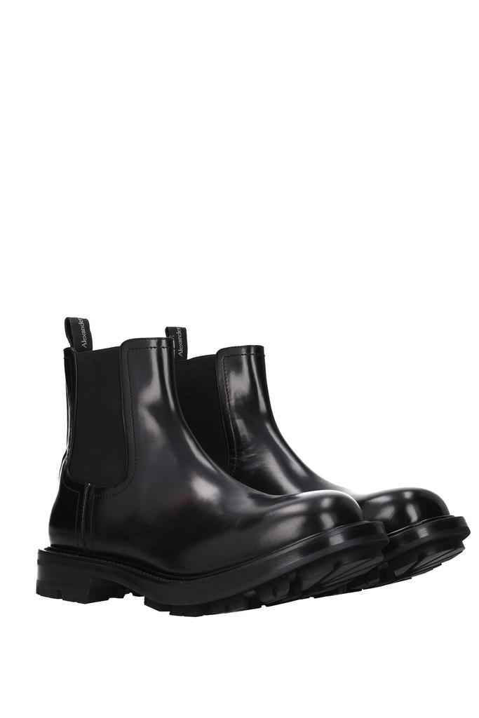 商品Alexander McQueen|Ankle Boot Leather Black,价格¥2320,第4张图片详细描述