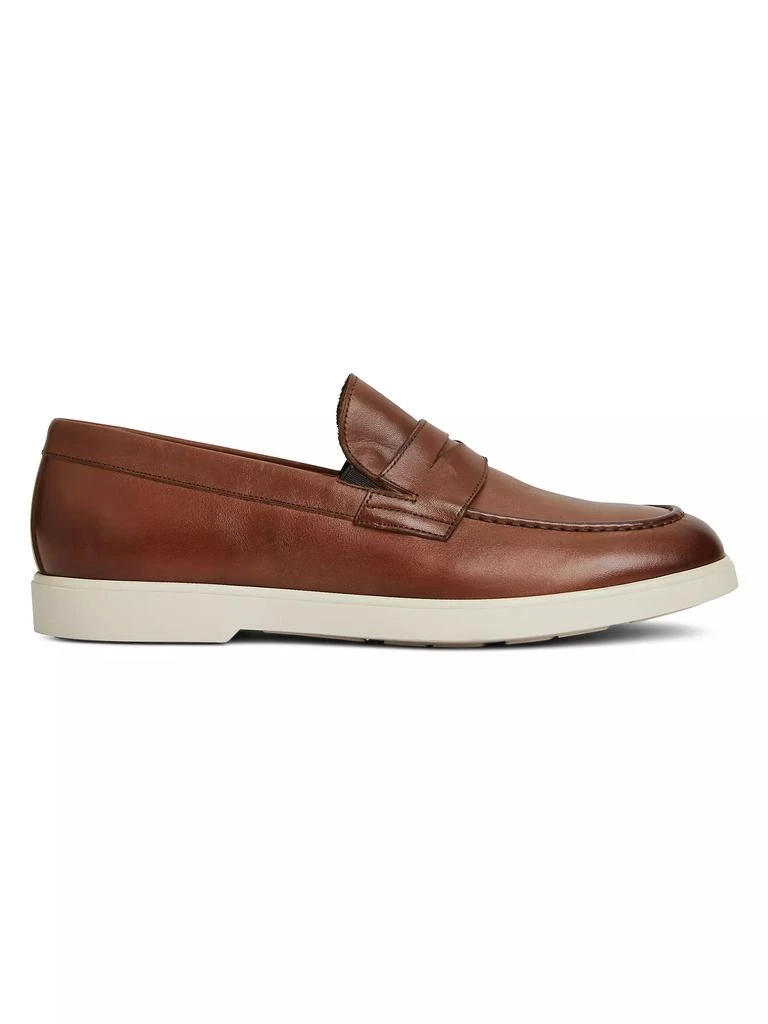 商品Bruno Magli|Ettore Leather Penny Loafers,价格¥2212,第1张图片详细描述