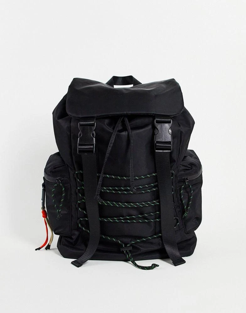 商品Topshop|Topshop oversize bungee detail backpack bag,价格¥224,第1张图片