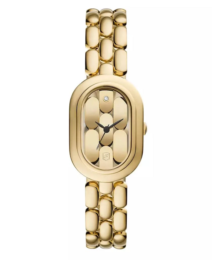 商品Fossil|Women's Sloan Three-Hand Gold-Tone Stainless Steel Watch, 24mm,价格¥1444,第1张图片