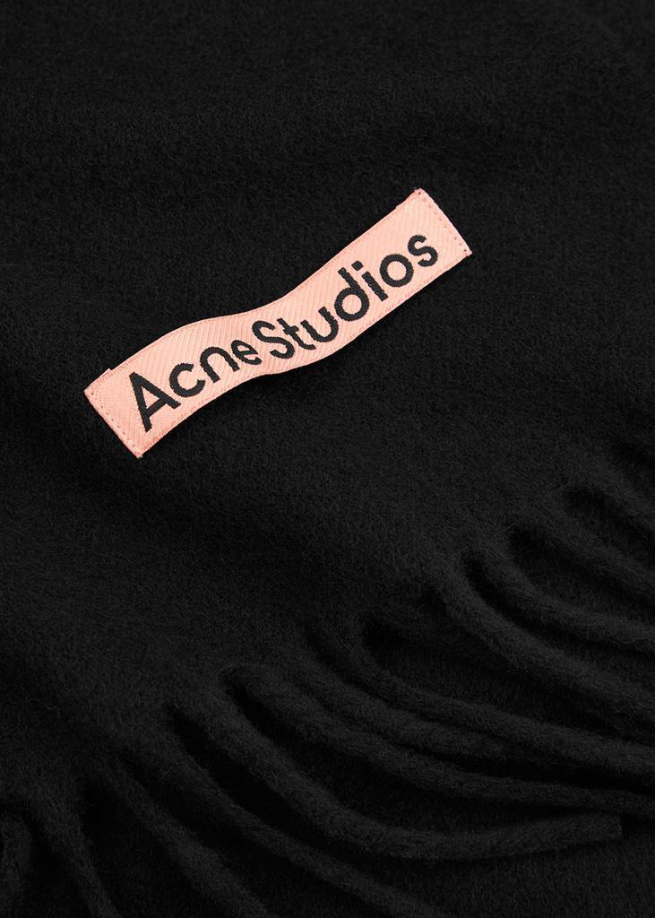 商品Acne Studios|Canada black wool scarf,价格¥1310,第5张图片详细描述