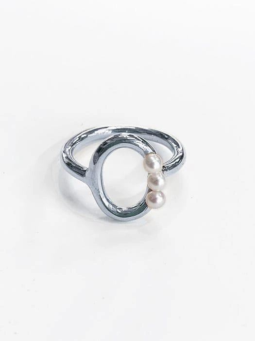商品DIDIBOYU|Petite Pearls Ring (Silver),价格¥683,第1张图片