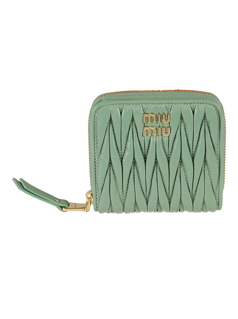 商品Miu Miu|Miu Miu Matelassé Zip-around Coin Purse - Women,价格¥5065,第1张图片