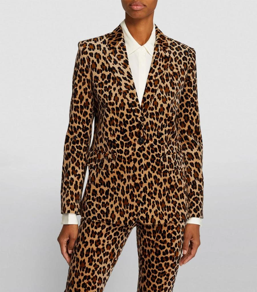 商品FRAME|Animal Print Classic Blazer,价格¥5926,第3张图片详细描述