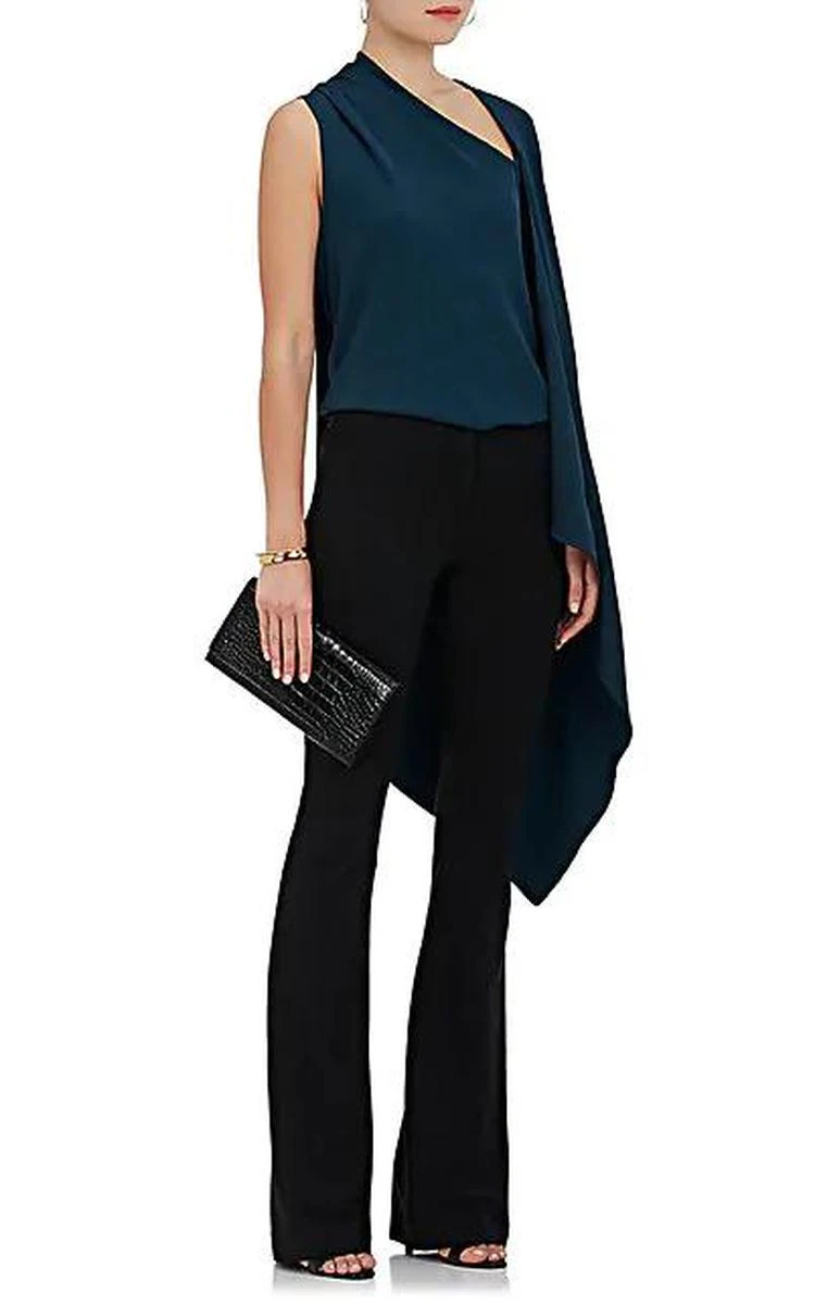 商品Narciso Rodriguez|Crepe Asymmetric-Cape Top,价格¥2152,第3张图片详细描述