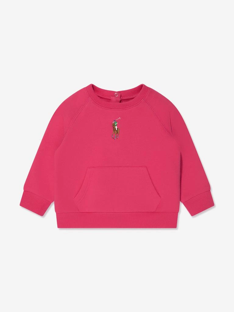 商品Ralph Lauren|Baby Girls Logo Tracksuit in Pink,价格¥670,第3张图片详细描述