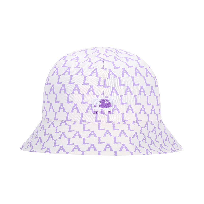 MLB 新款春夏 满标联名款 白紫色 渔夫帽 32CPHA111-07V-57H商品第2张图片规格展示