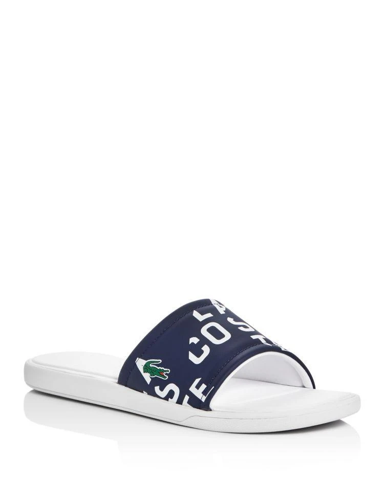 商品Lacoste|Logo Printed Slide Sandals,价格¥374,第1张图片