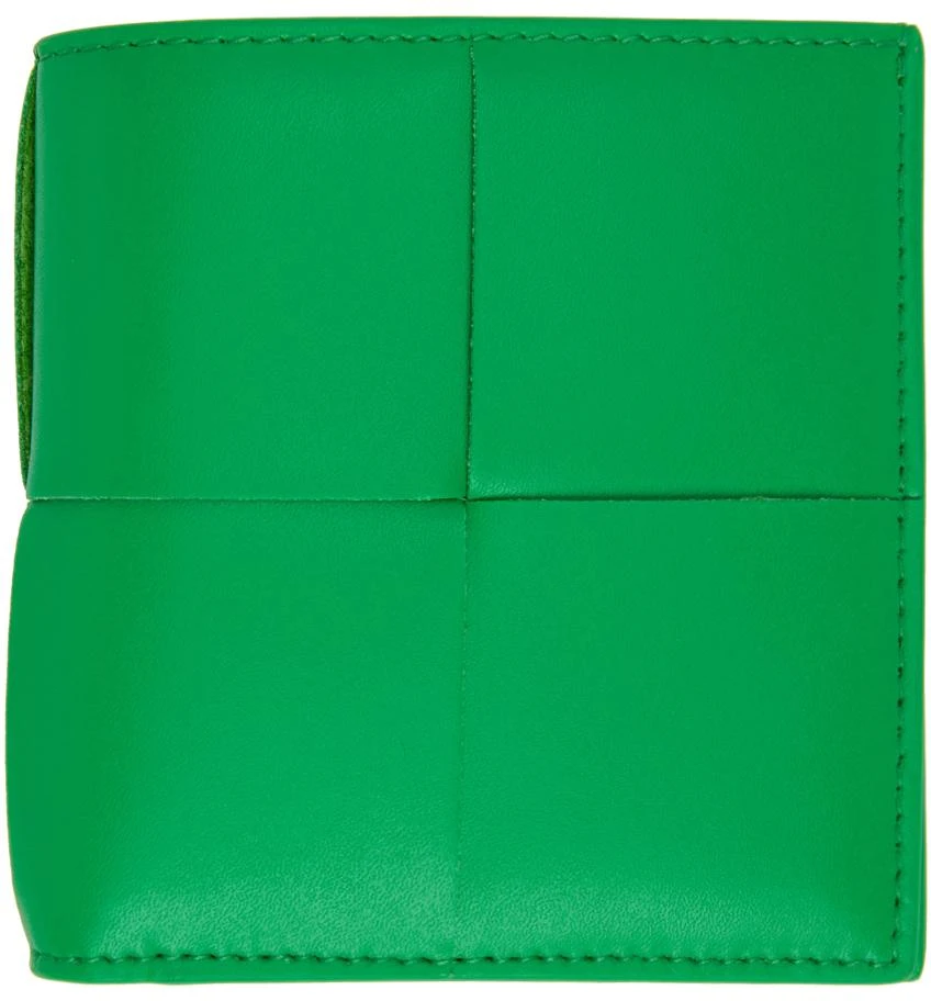 商品Bottega Veneta|绿色 Slim 双折钱包,价格¥5259,第1张图片