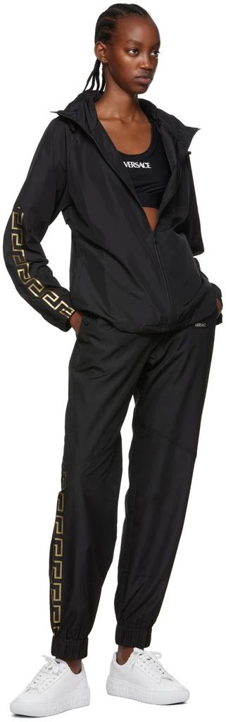 商品Versace|Black Polyetser Sport Pants,价格¥2092,第4张图片详细描述