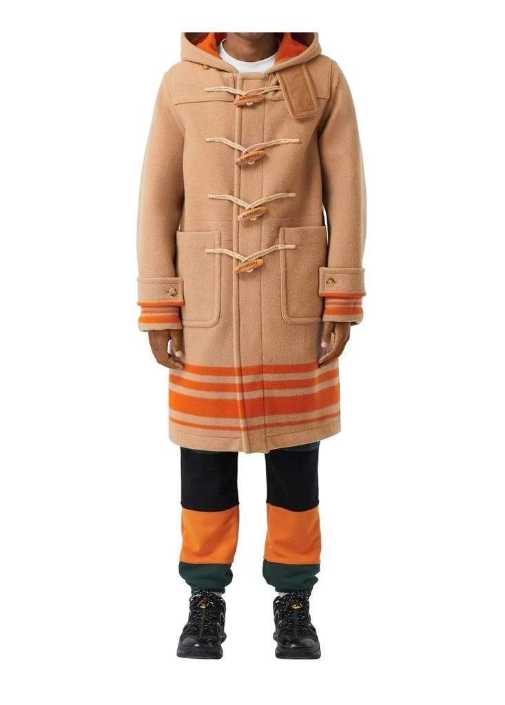 商品Burberry|Striped double-faced wool duffle coat,价格¥29649,第4张图片详细描述