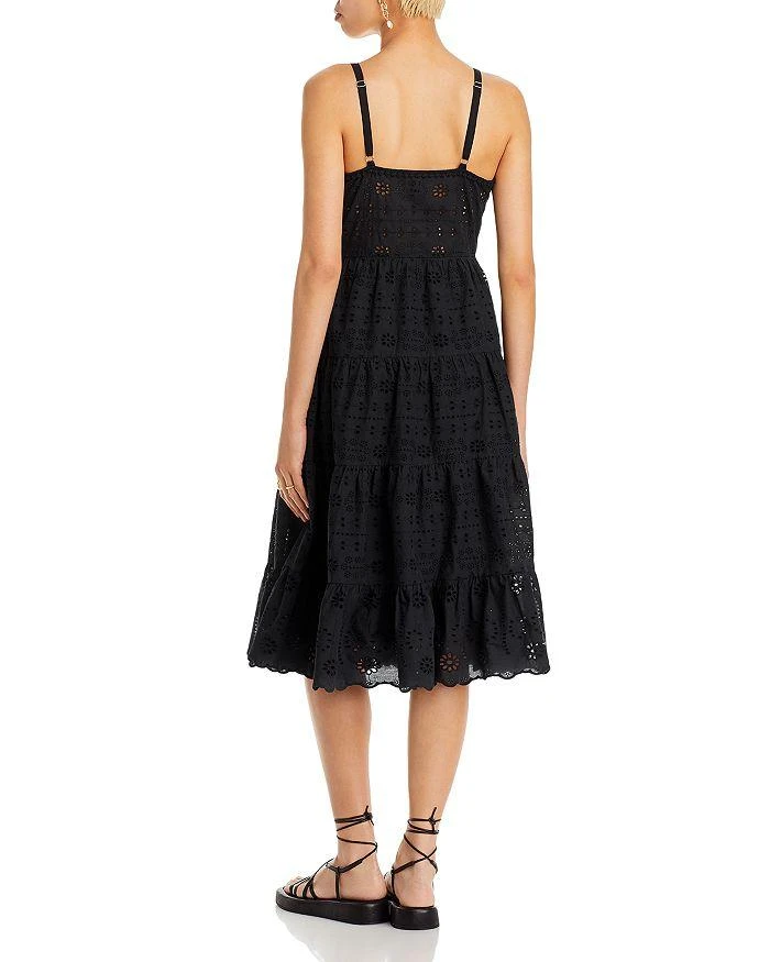 商品AQUA|Cotton Eyelet Midi Dress - 100% Exclusive,价格¥214,第4张图片详细描述