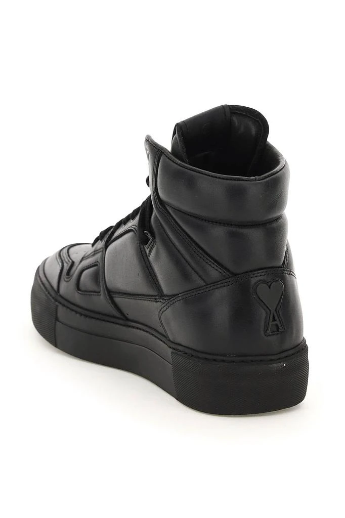 商品AMI|Ami paris ami de coeur leather mid-top sneakers,价格¥1464,第3张图片详细描述