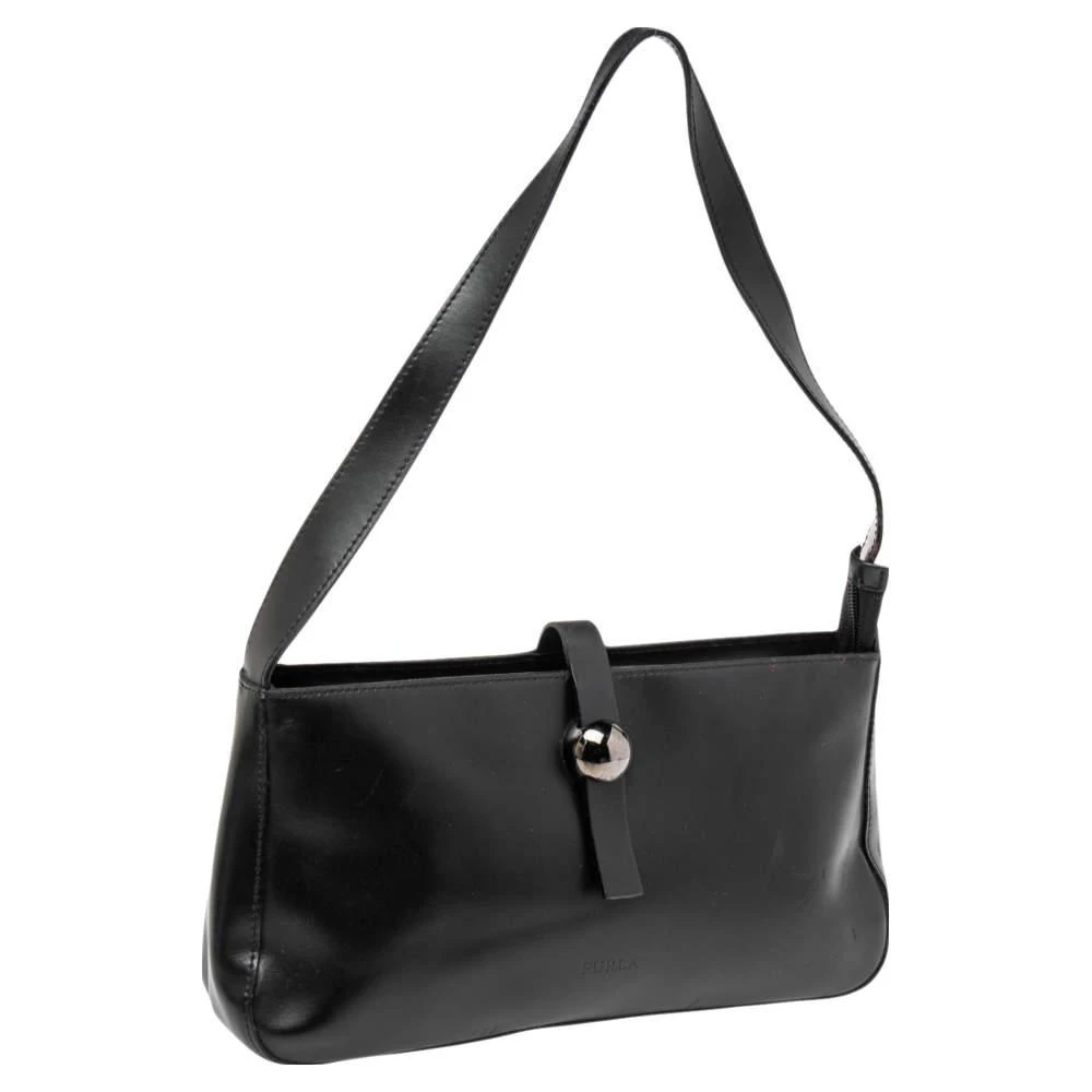 商品[二手商品] Furla|Furla Black Leather Shoulder Bag,价格¥809,第3张图片详细描述