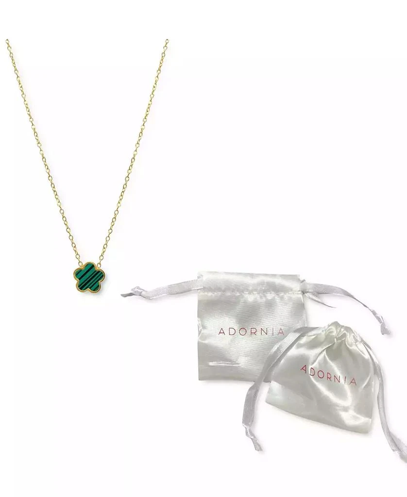 商品ADORNIA|Green Mother Of Pearl Clover Necklace,价格¥224,第2张图片详细描述