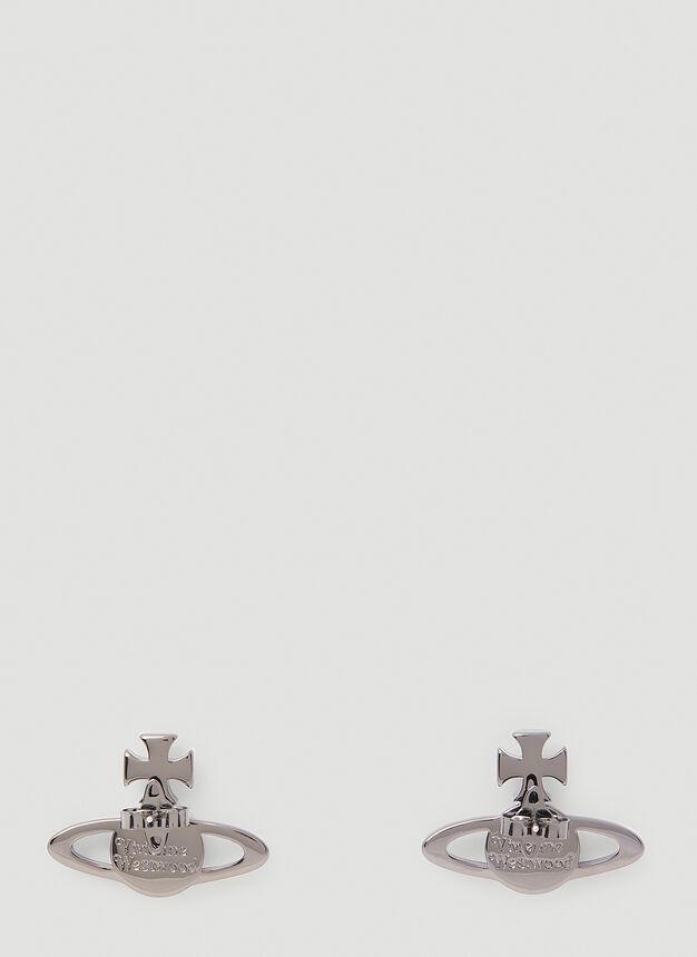 Mayfair Bas Relief Stud Earrings in Grey商品第4张图片规格展示