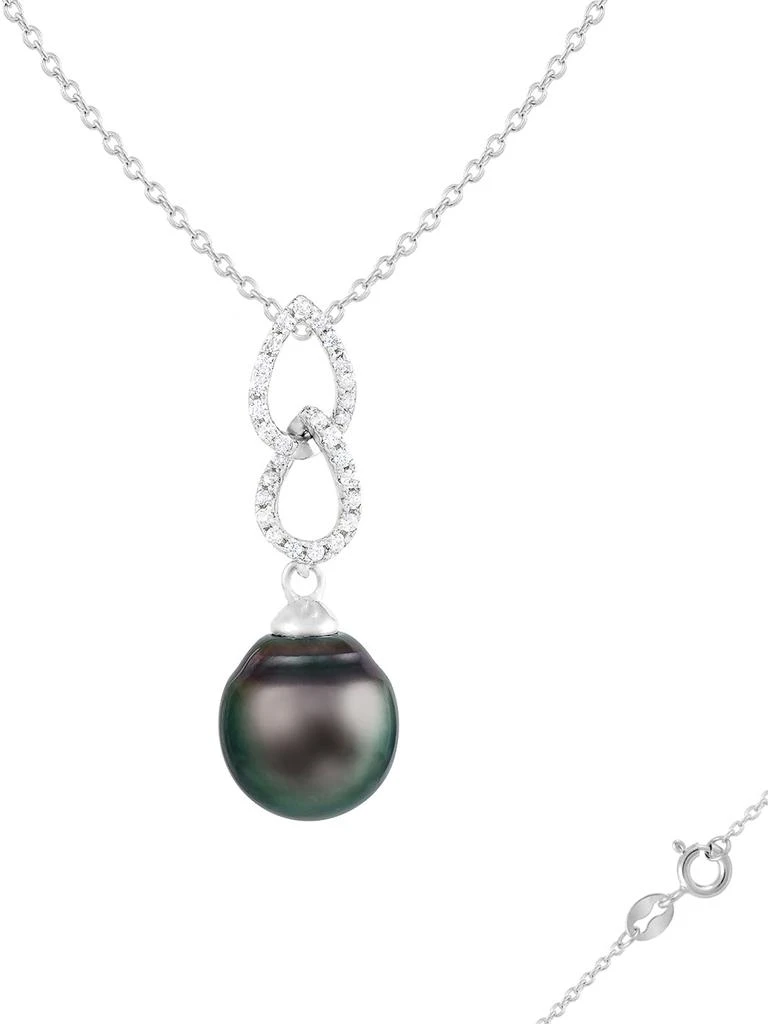 商品Splendid Pearls|9-10mm Tahitian Pearl Pendant Necklace,价格¥750,第2张图片详细描述