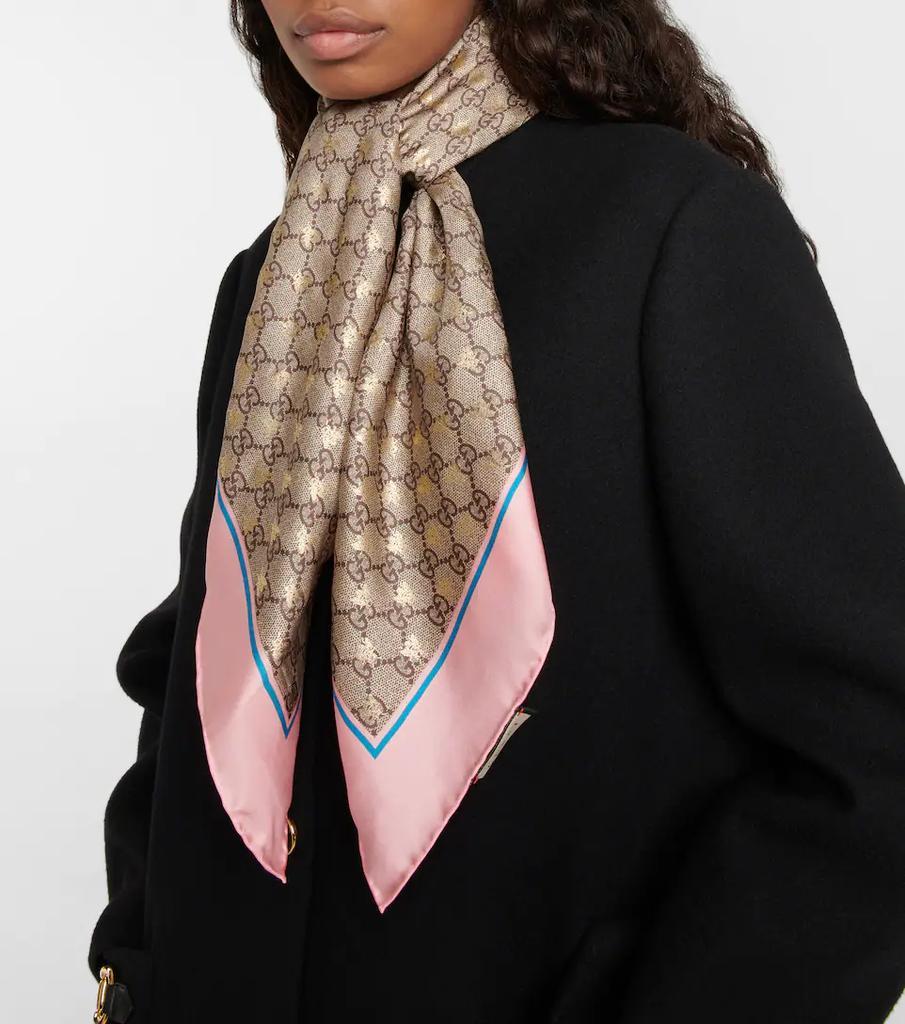 商品Gucci|GG真丝围巾,价格¥4447,第4张图片详细描述