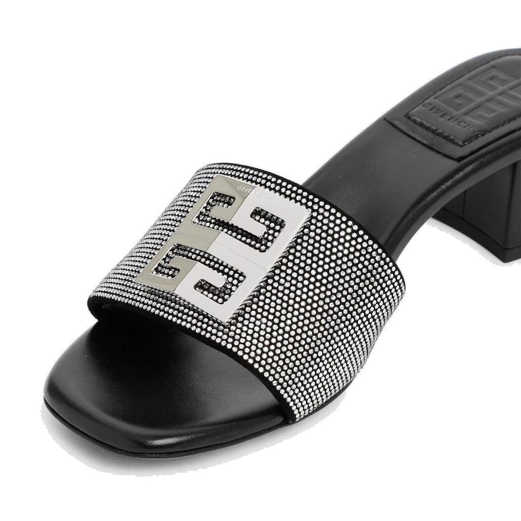 商品Givenchy|Givenchy 4G Plaque Heeled Mules,价格¥4227,第4张图片详细描述