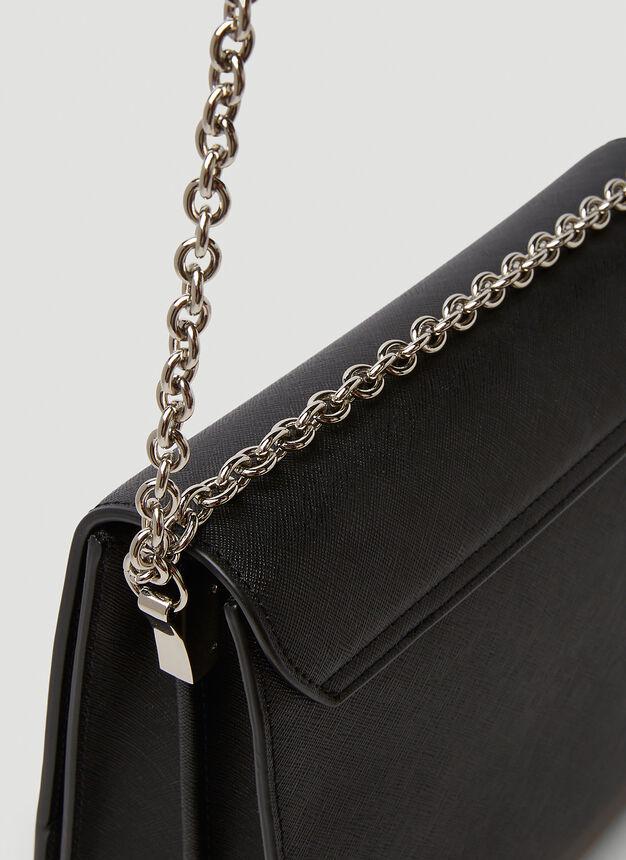 Lucy Medium Shoulder Bag in Black商品第5张图片规格展示