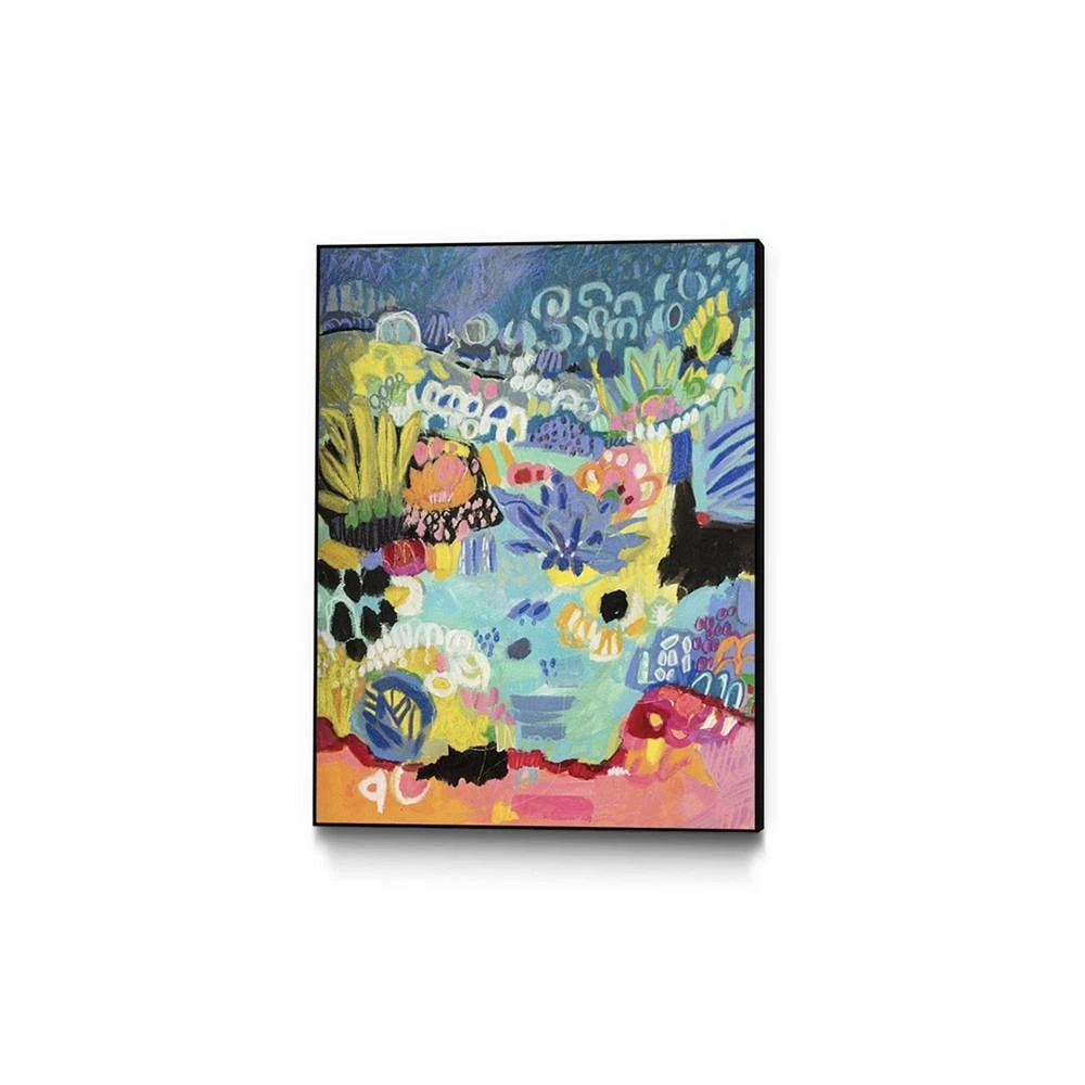 商品Giant Art|20" x 16" Whimsical Pond III Art Block Framed Canvas,价格¥1258,第1张图片