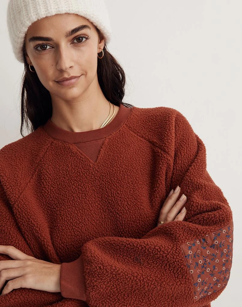 商品Madewell|(Re)sourced Sherpa Sweatshirt: Quilted Edition,价格¥716,第4张图片详细描述