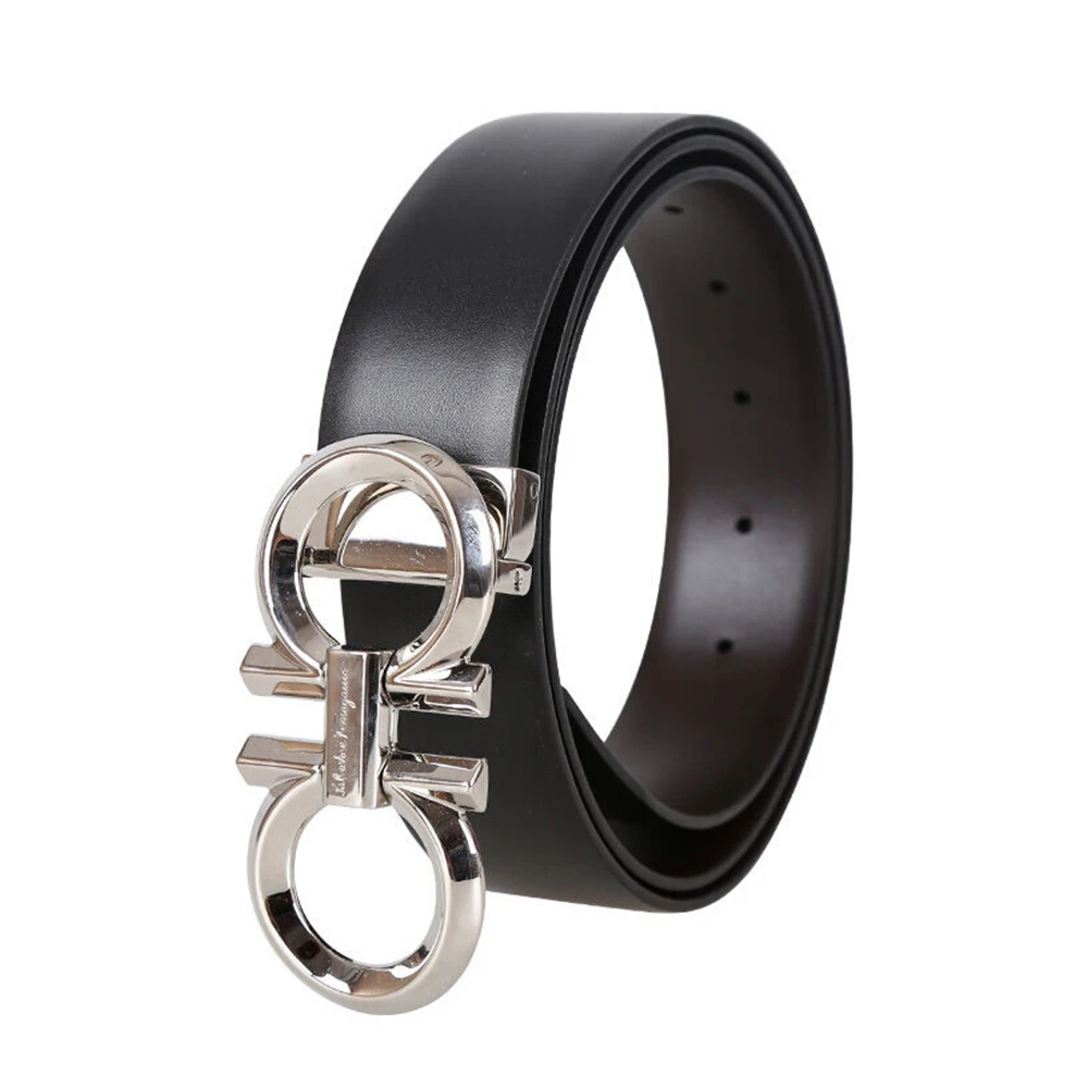 Salvatore Ferragamo 菲拉格慕 男士黑色牛皮腰带 67-9939-694743【包装随机，部分无包装盒】 商品