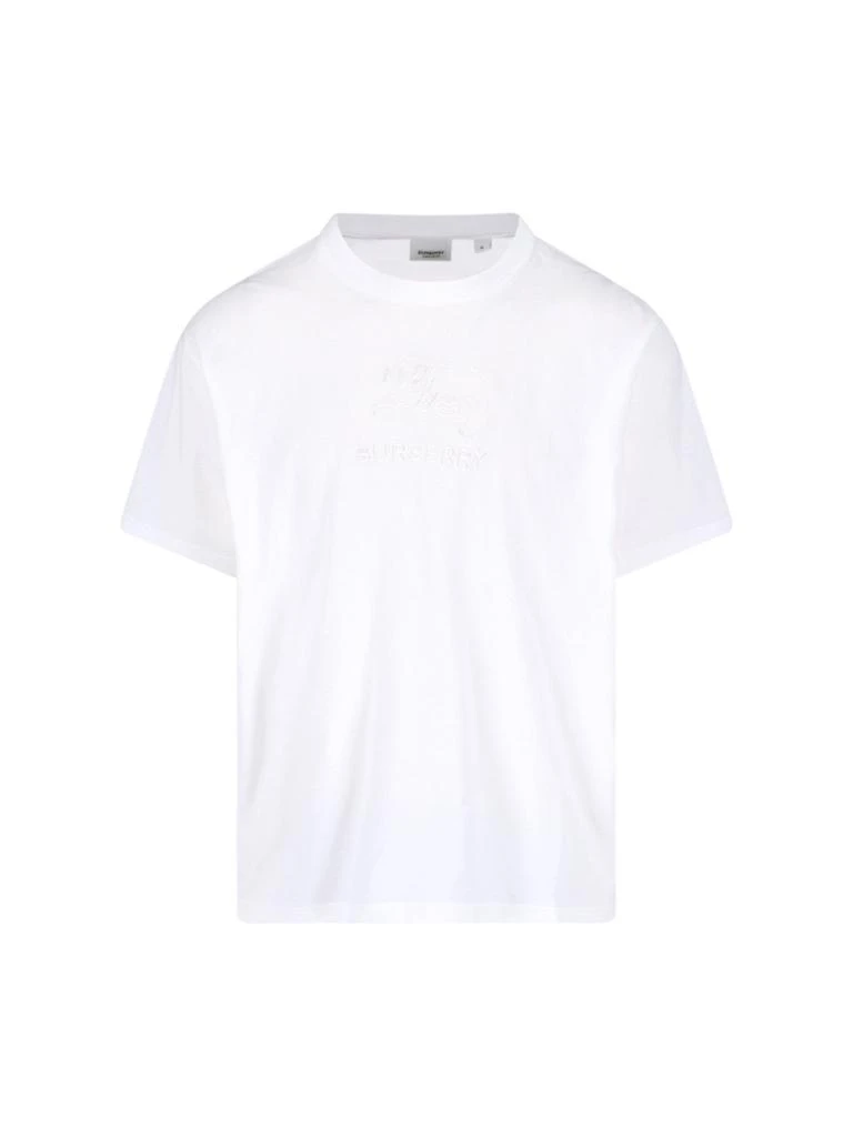 商品Burberry|Burberry Logo Motif Embroidered T-Shirt,价格¥2712,第1张图片
