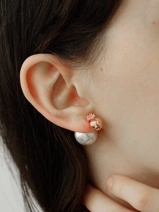 商品ZOENA|Bong bong rose  earring,价格¥416,第1张图片