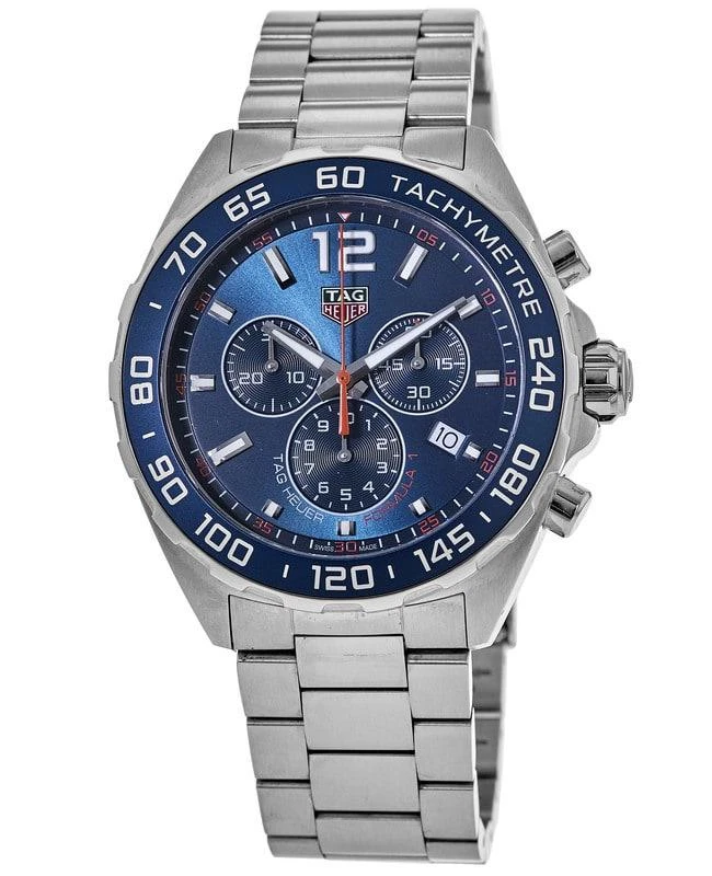 商品TAG Heuer|Tag Heuer Formula 1 Quartz Chronograph Blue Dial Steel Men's Watch CAZ1014.BA0842,价格¥12217,第1张图片