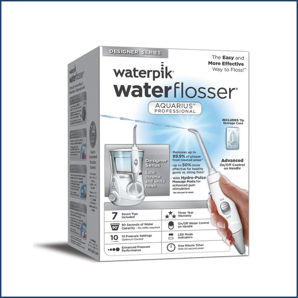 Waterpik Aquarius Professional Water Flosser Designer Series, White, WP-670 商品