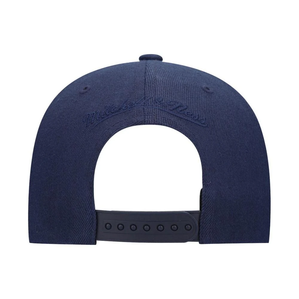 商品Mitchell and Ness|Men's Navy Utah Jazz Script Snapback Hat,价格¥187,第3张图片详细描述