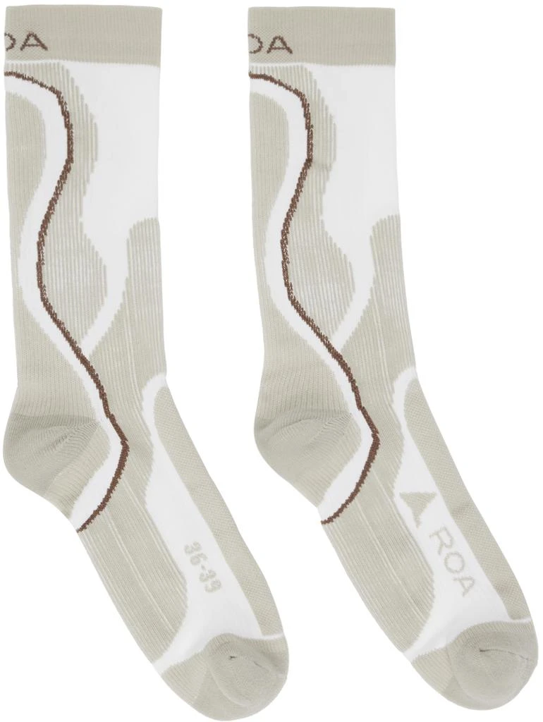 商品ROA|Beige Moisture-Wicking  Socks,价格¥391,第1张图片
