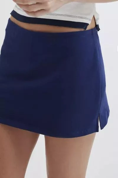 商品Out From Under|Out From Under Bec Low-Rise Micro Fitted Mini Skort,价格¥116,第2张图片详细描述