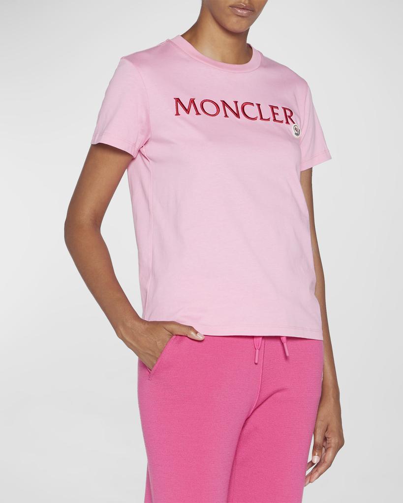 商品Moncler|Logo Embroidered T-Shirt,价格¥2122,第6张图片详细描述