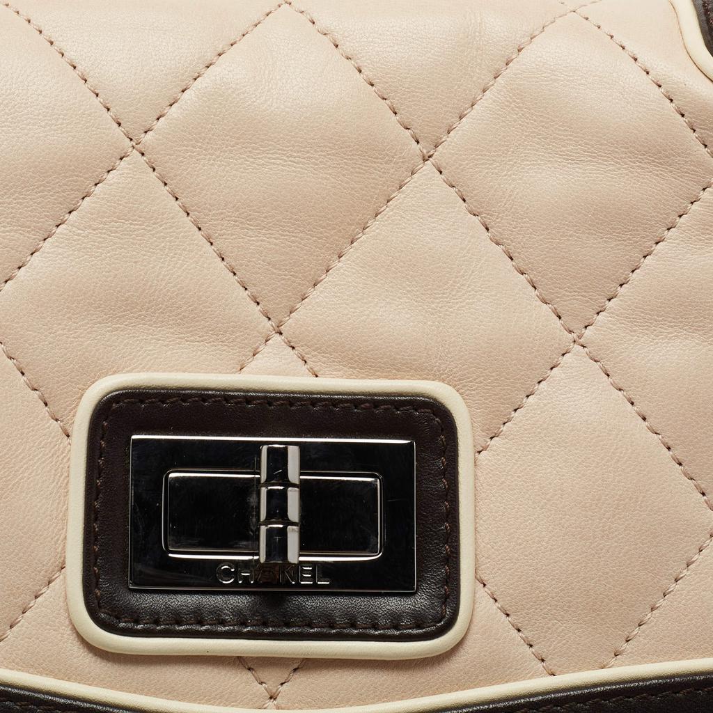 Chanel Beige/Brown Quilted Leather Reissue Shoulder Bag商品第5张图片规格展示