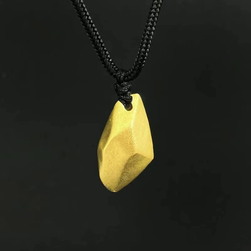 商品[国内直发] Order Dream|古法金空心许愿石挂绳吊坠「黄金发货周期一周」,价格¥2962,第1张图片