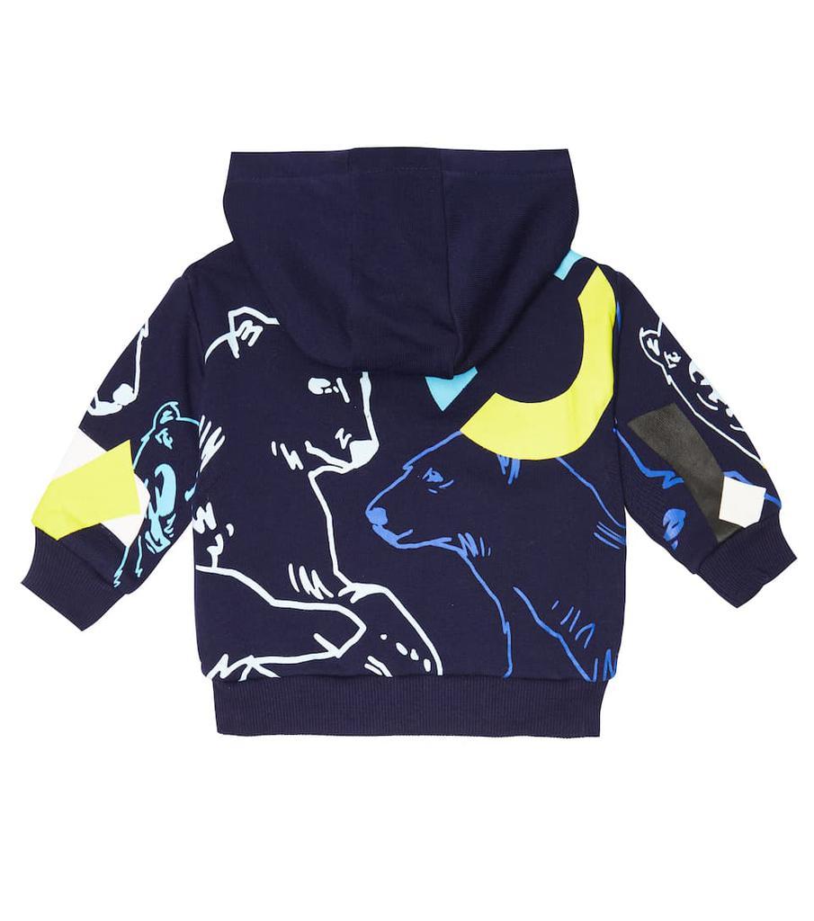 商品Kenzo|Baby printed cotton zip-up hoodie,价格¥899,第4张图片详细描述