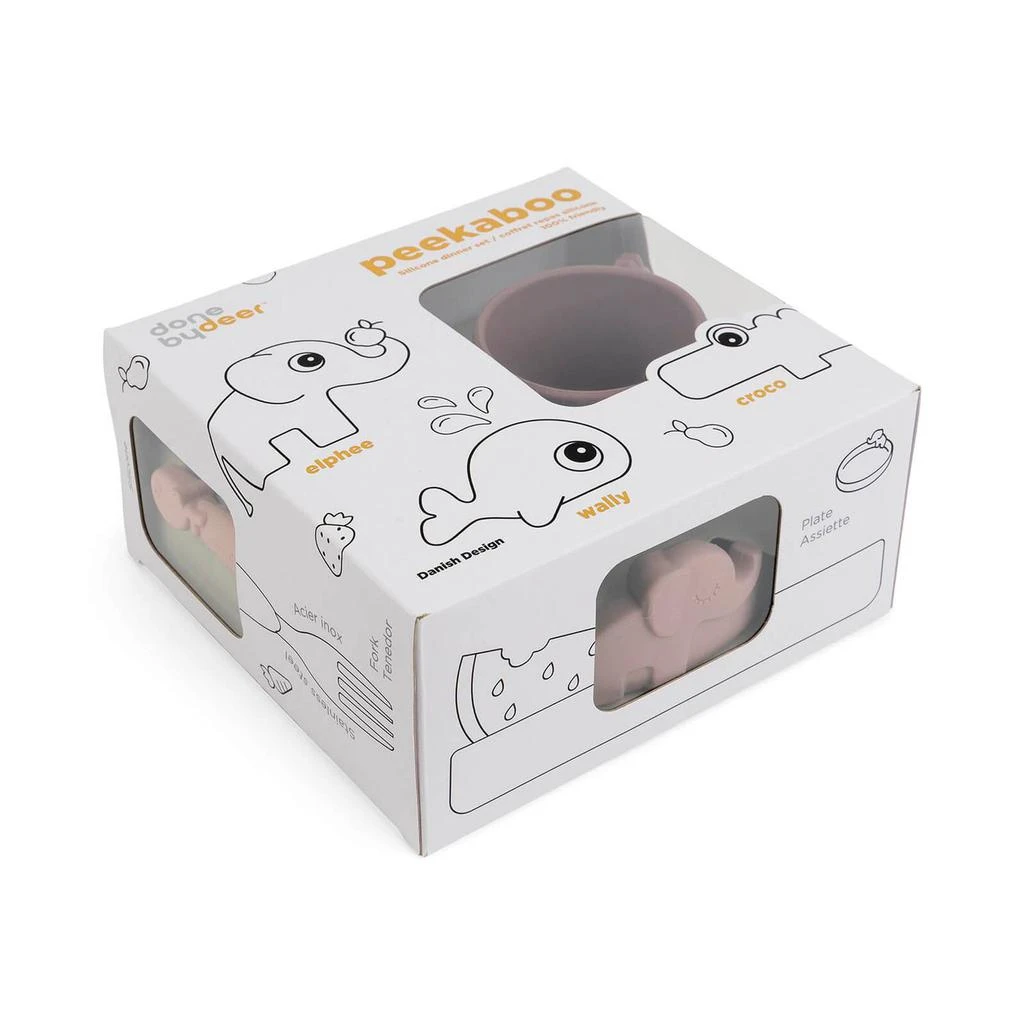 商品Done by Deer|Done by Deer Peekaboo Dinner Set - Deer Friends - Powder,价格¥152,第5张图片详细描述