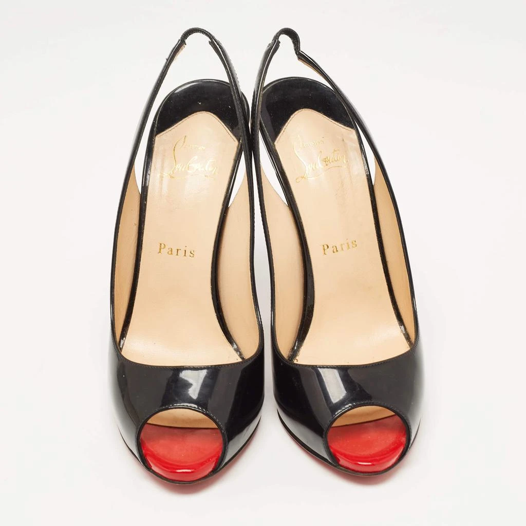 商品[二手商品] Christian Louboutin|Christian Louboutin Black Patent Leather Flo Slingback Pumps Size 39,价格¥2924,第3张图片详细描述