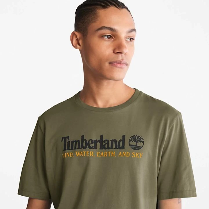 商品Timberland|Wind, Water, Earth and Sky™ T-Shirt for Men in Dark Green,价格¥116,第5张图片详细描述