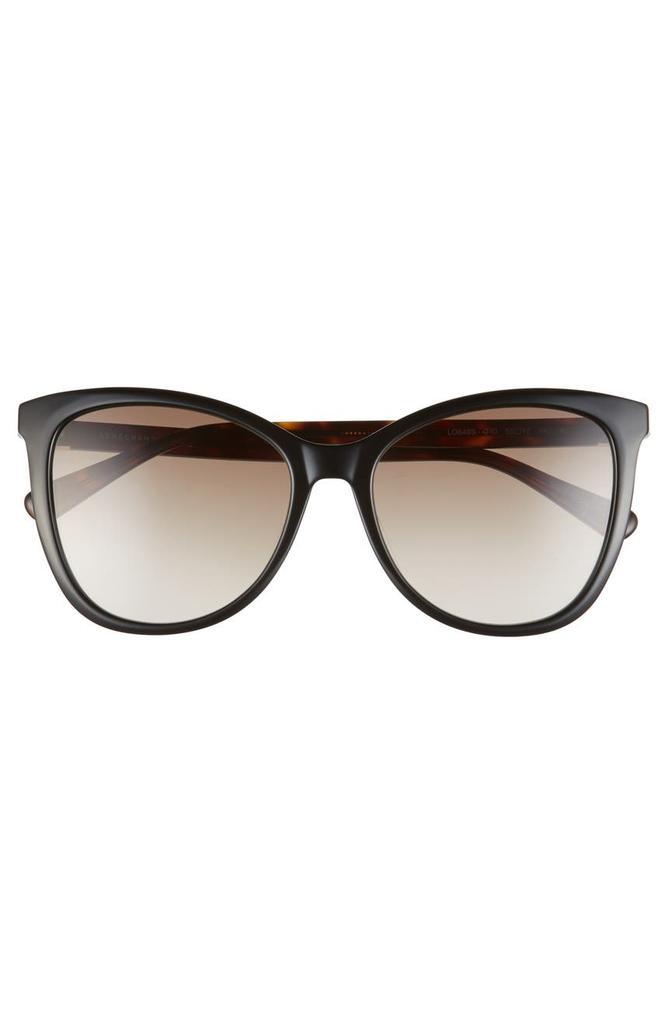 商品Longchamp|Le Pliage 55mm Gradient Cat Eye Sunglasses,价格¥345,第5张图片详细描述
