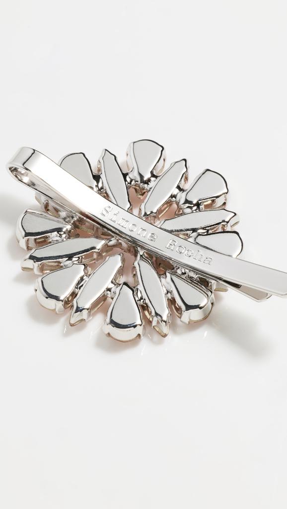 【Simone Rocha 】クリスタルブロッサムヘアクリップ 花 ピンク Simone Rocha Crystal Blossom Hair Clip - Hats - Free
