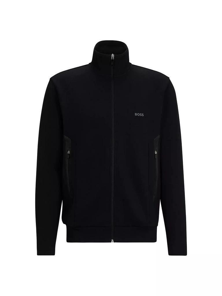 商品Hugo Boss|Zip-Up Sweatshirt with Logo Print,价格¥1193,第1张图片