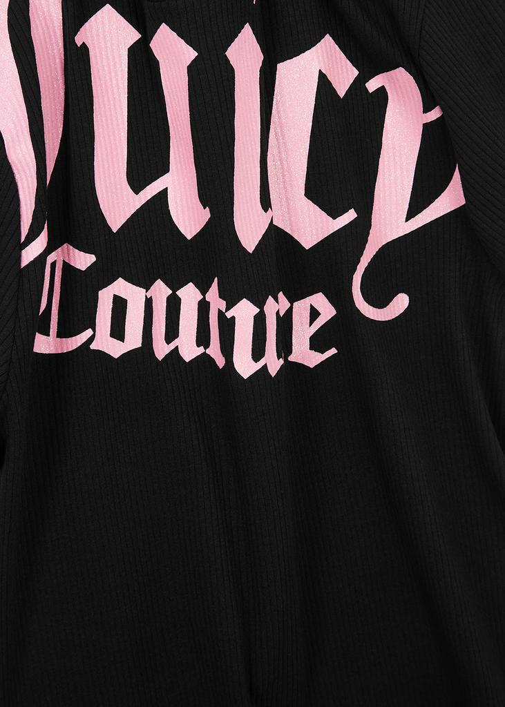 商品Juicy Couture|KIDS Black logo cotton-blend T-shirt (9-16 years),价格¥165,第4张图片详细描述