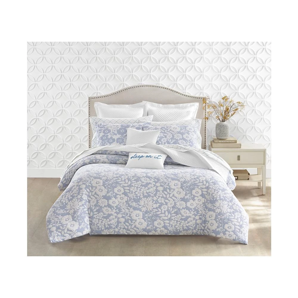 Silhouette Floral 2-Pc. Duvet Cover Set, Twin, Created for Macy's �商品